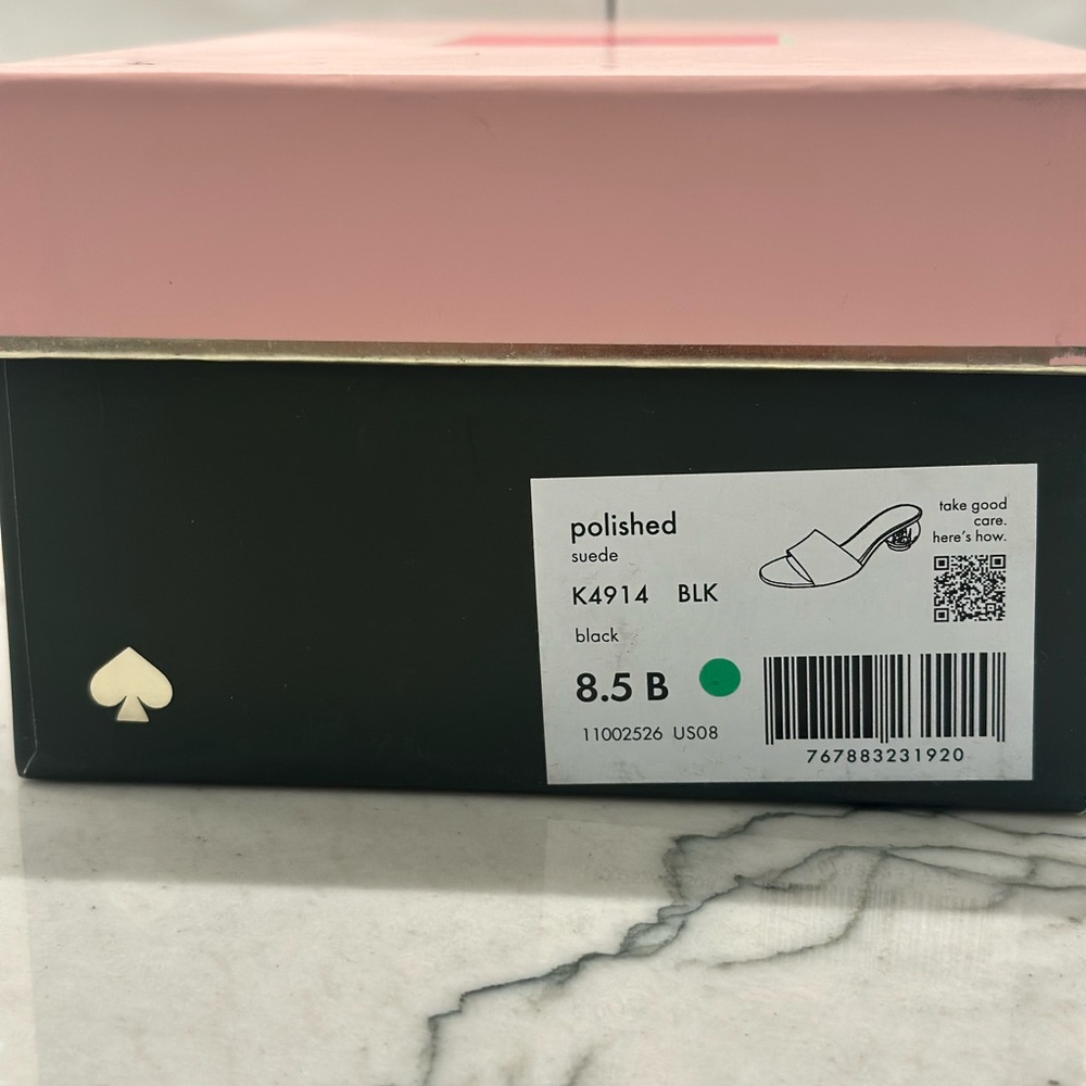 Kate Spade Black “ Polished” Heels with NYC city scene! New in box! - Picture 6 of 6